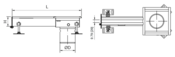 Modular Slot Drain End Outlet