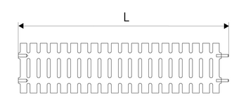 Modular 125 Plastic Grate